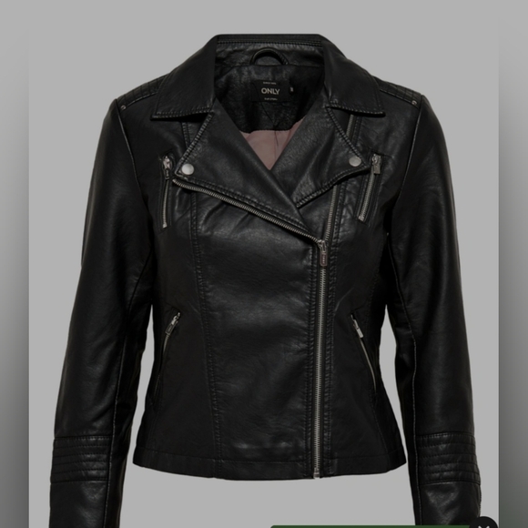 ONLY FAUX LEATHER JACKET - Picture 2 of 7